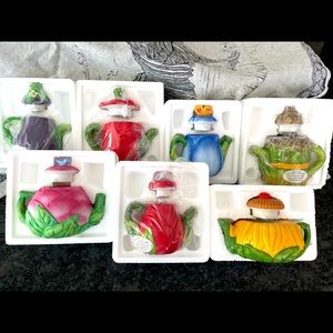 New! Avon Season's Treasures Miniature Porcelain Teapot Collection - Set Of 7